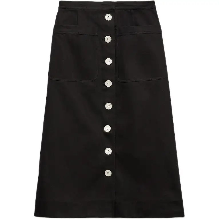 Prada cotton midi skirt