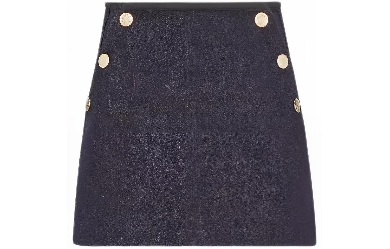 Юбка Moncler Denim Mini Skirt (светло-синяя)