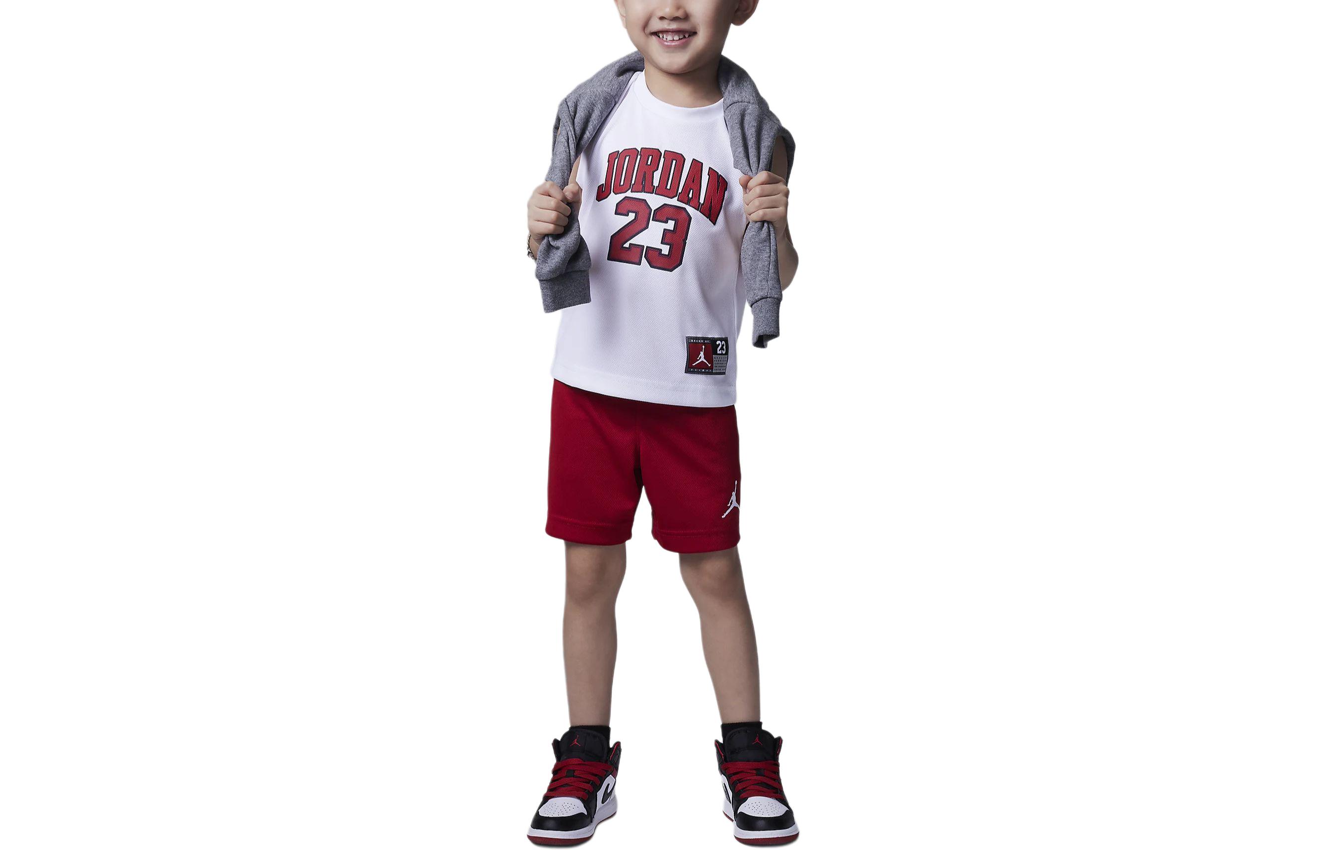 Детский костюм Jordan 23 jersey (бело-черный)