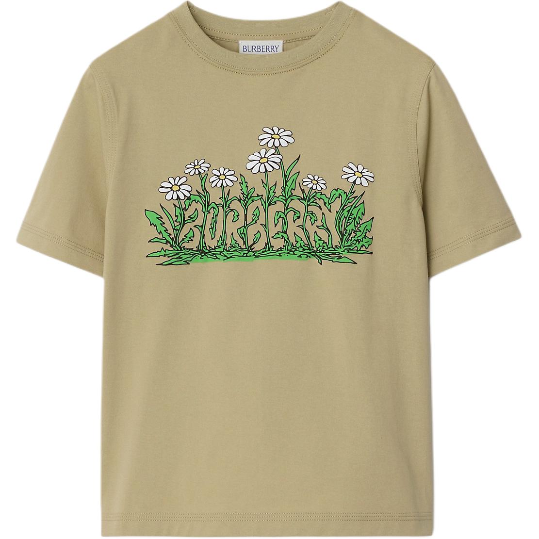 Женская футболка Burberry (бежевая)