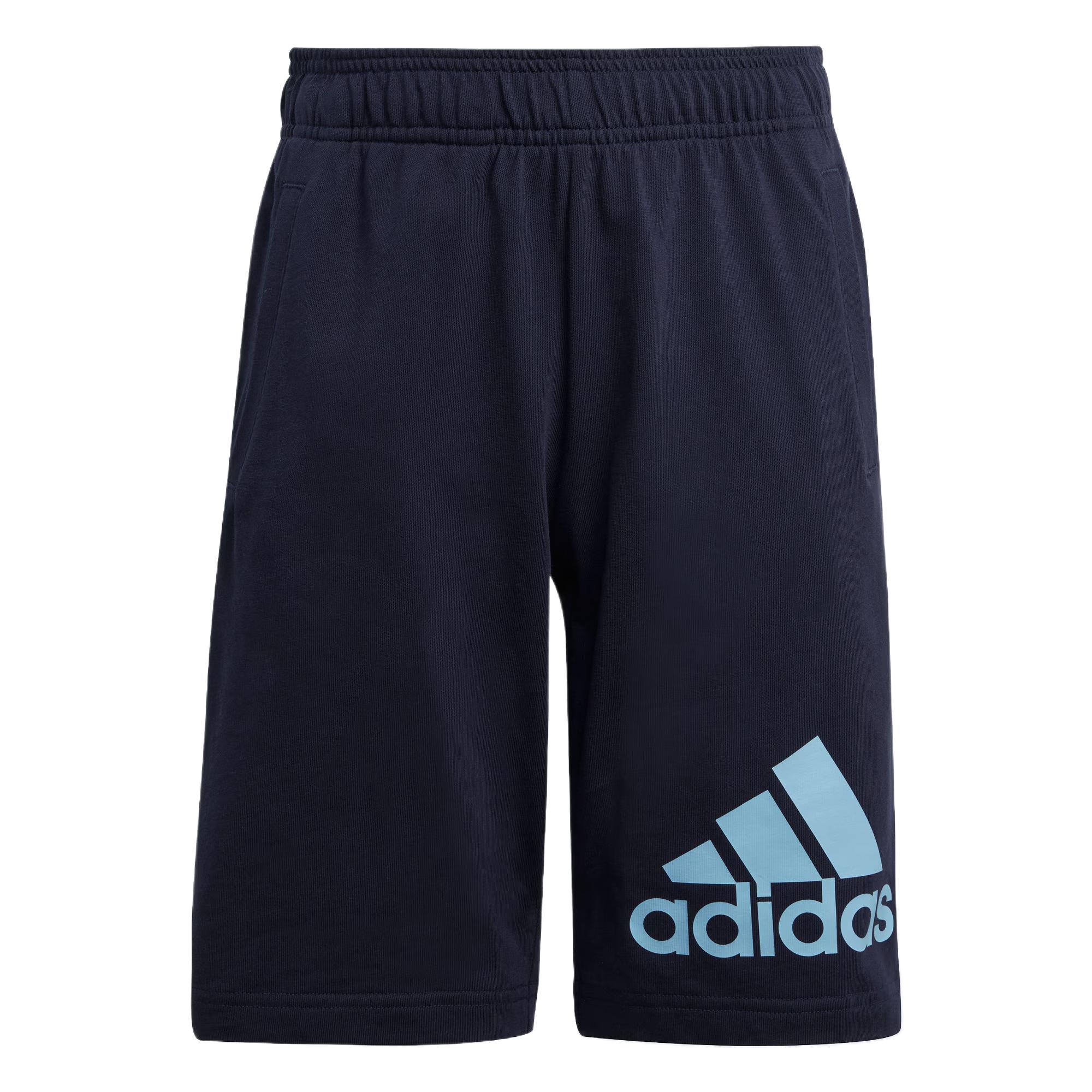 Шорты adidas ESSENTIALS BIG LOGO COTTON SHORTS (сине-розовые)