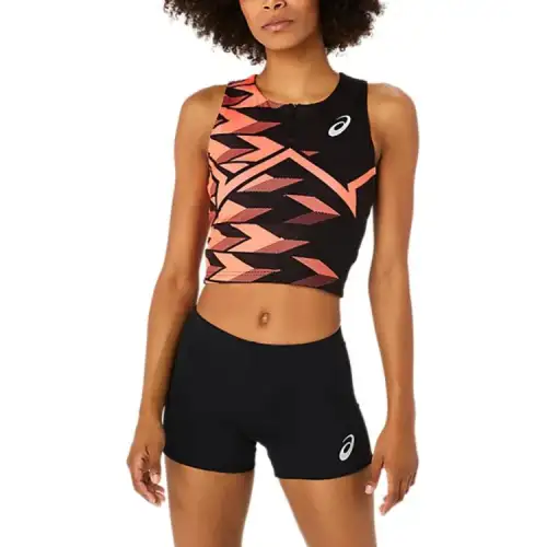 Asics SS25 Sports Underwear Women's Black/Sunrise Red