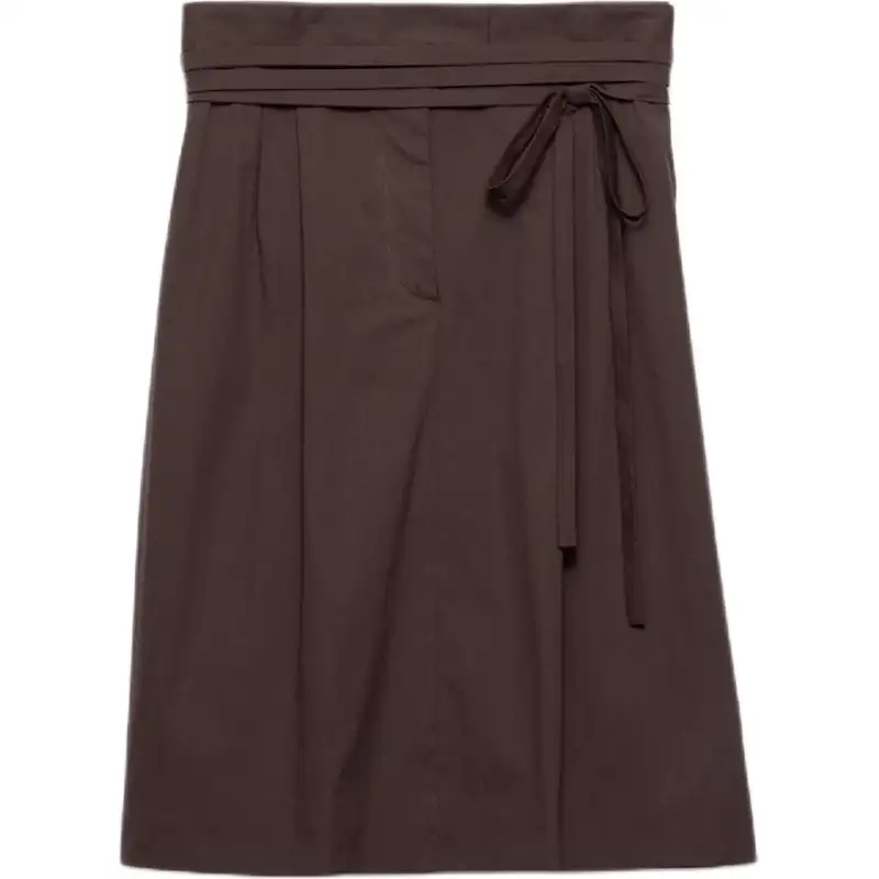Prada poplin wrap skirt