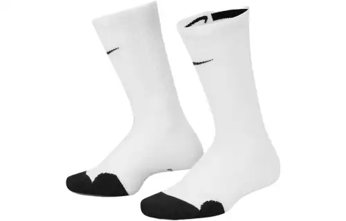 Nike Children's clothing Basketball Crew Socks Logo printed color-blocking basketball mid-tube children's socks triple-pair black and white children's style