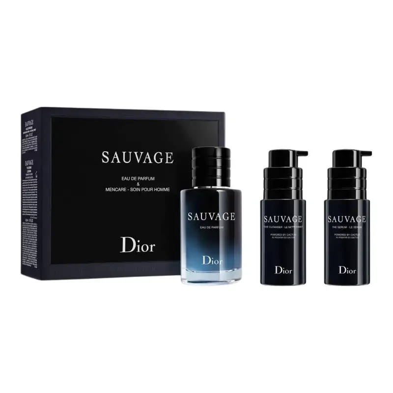 DIOR Cleansing milk, men's essence, perfume, lavender skin care set, Sichuan pepper, 60 ml, 45 ml, 45 ml