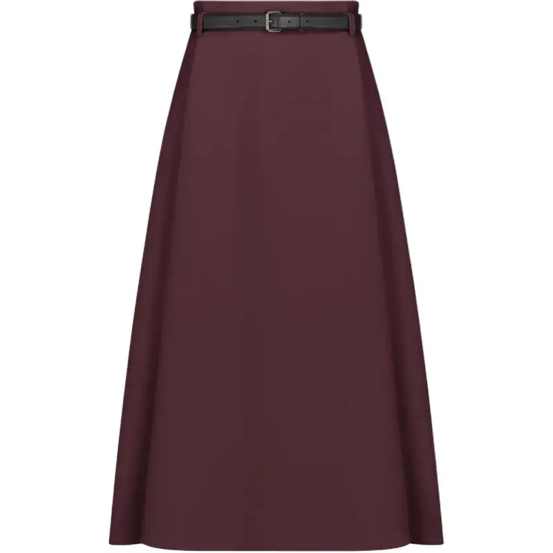 DIOR SS25 Casual Long Skirt Women's Plum
