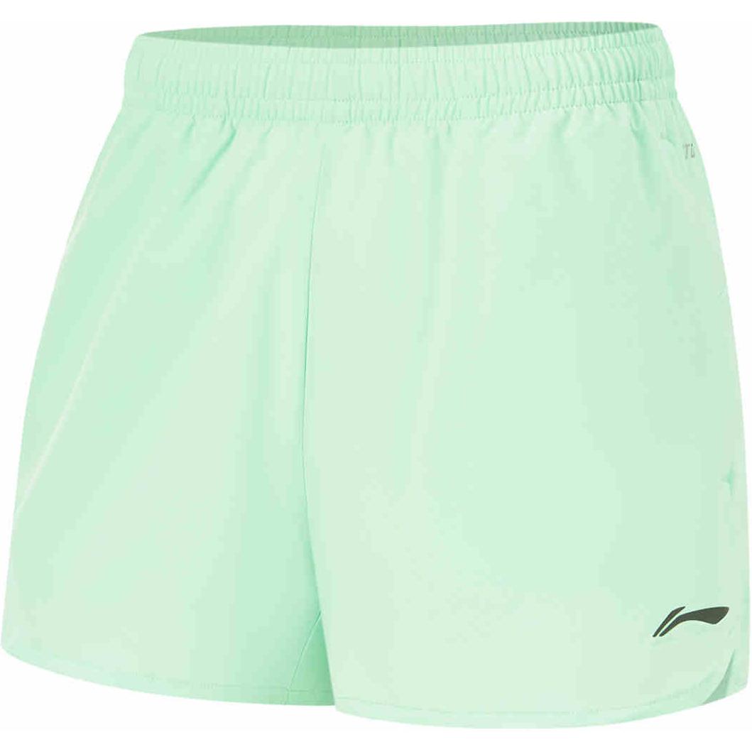 Li Ning Running Collection Sports Shorts Women’s Cooling Green