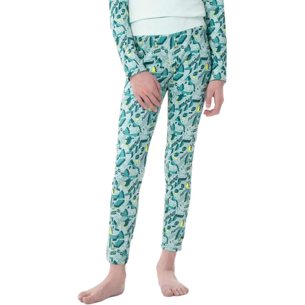 Decathlon DECATHLON BL 500 warm and lightweight elastic leggings children's green