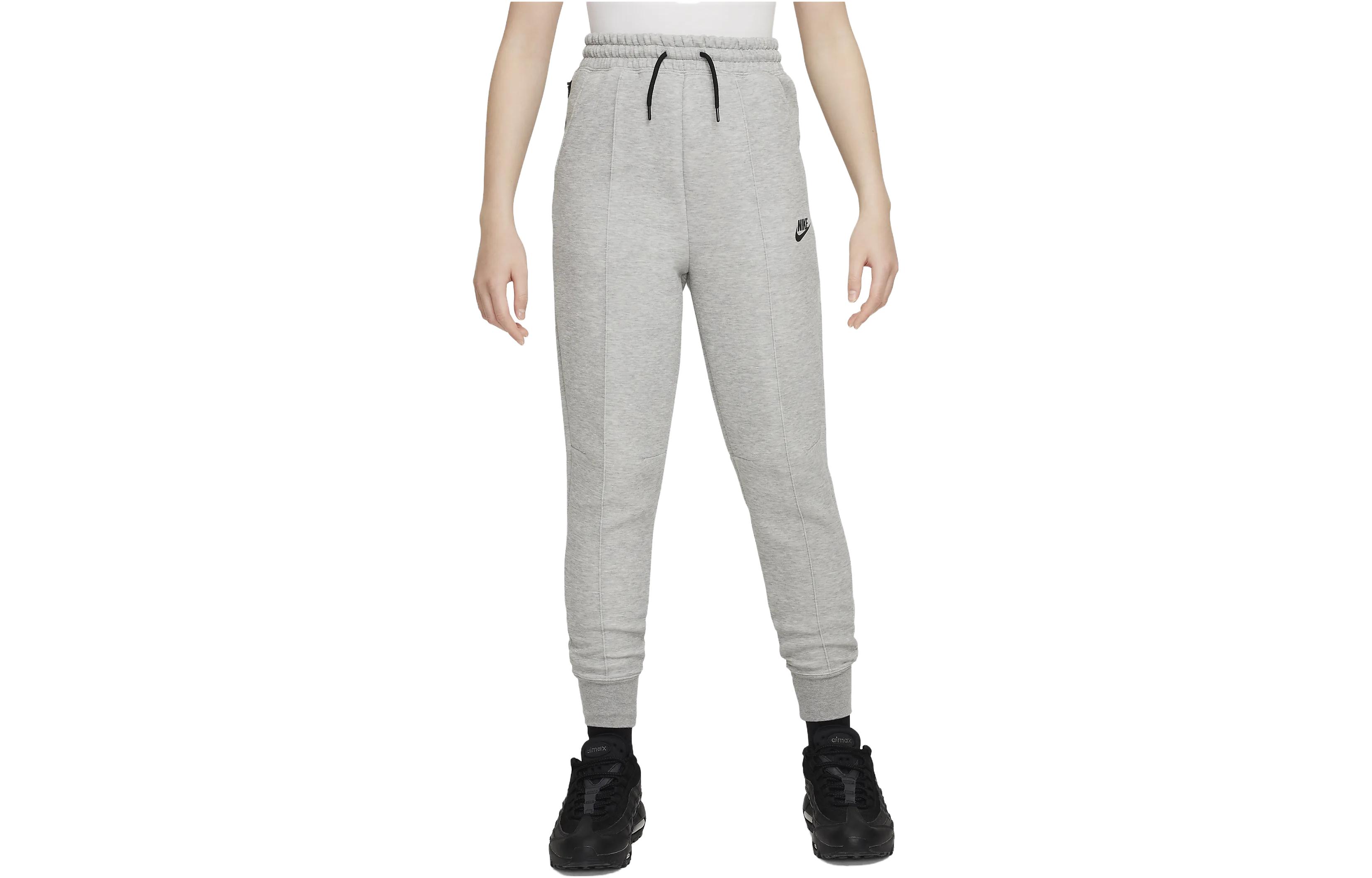 Детские штаны Nike Nike Sportswear Tech Fleece Logo (светло-серый)