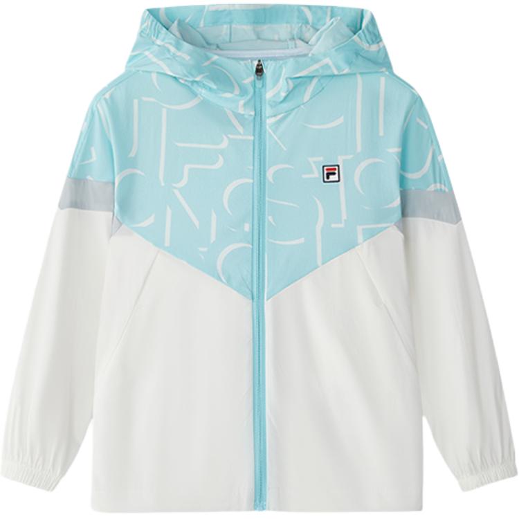 Ветровка Fila Детская (бело-синяя)