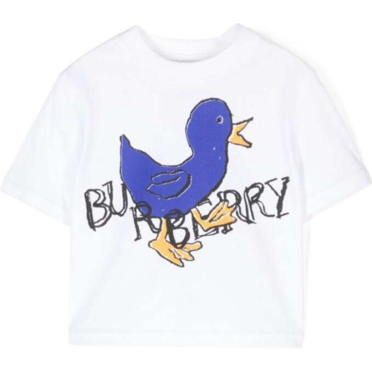 Мужская футболка Burberry Logo (белая)