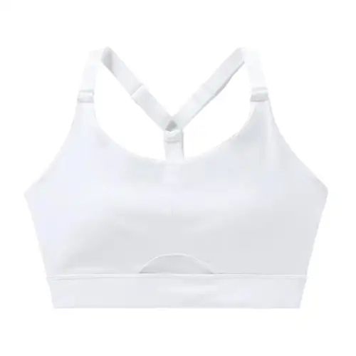 FILA Medium Support Bra With Adjustable Straps Sports Underwear Women's White 100