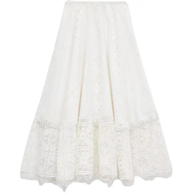 LOEWE SS25 Casual Long Skirt Women's White