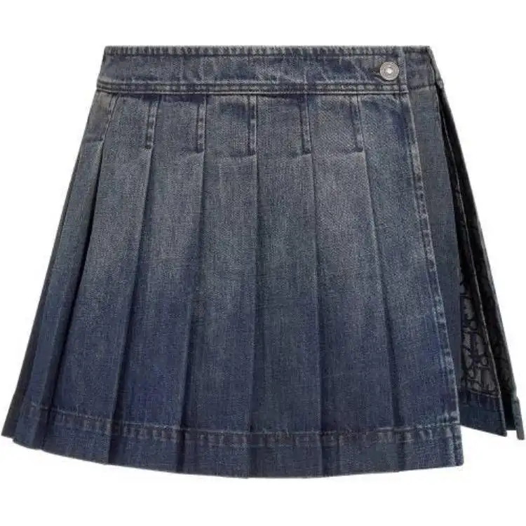 DIOR Denim Short Skirts Women's Blue