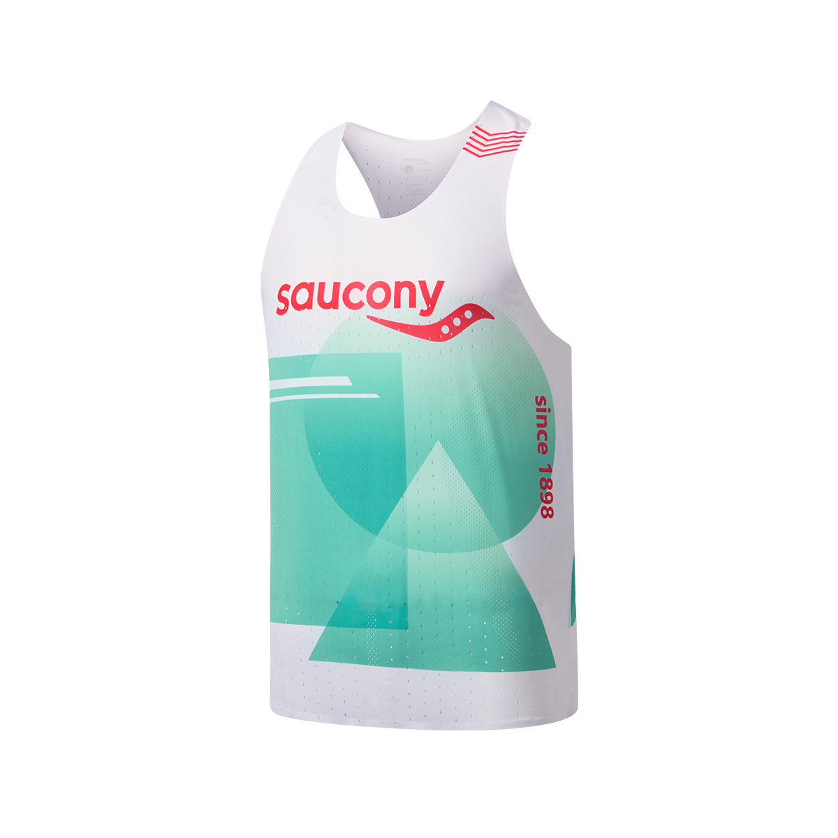 Saucony Tank Top Men’s Geometric Lake Blue Set