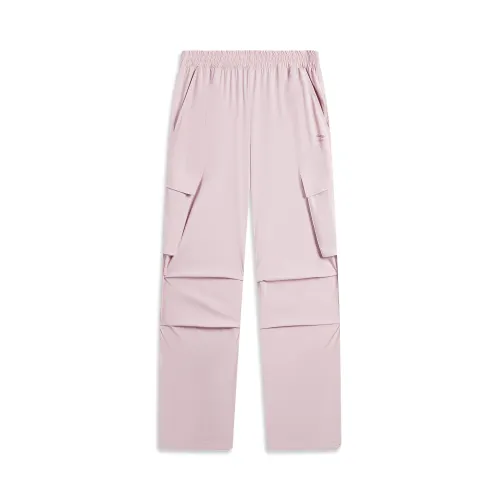 Li Ning Fitness Series Sports Pants Women's Galalith Pink