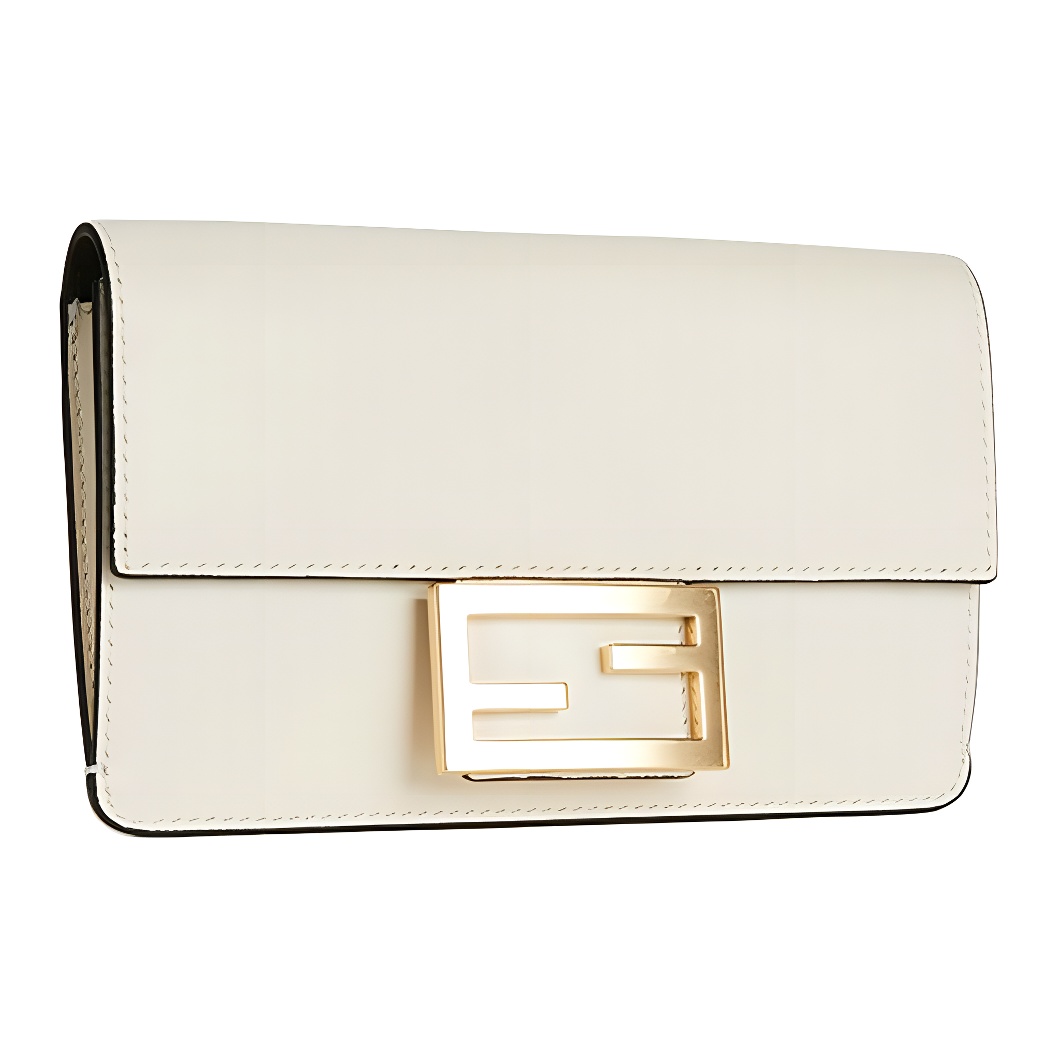 Женская сумка Fendi Baguette (белая) — фото 2