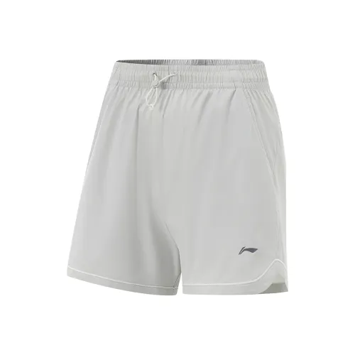 Li Ning Fitness Series Sports Shorts Women's Calm Gray