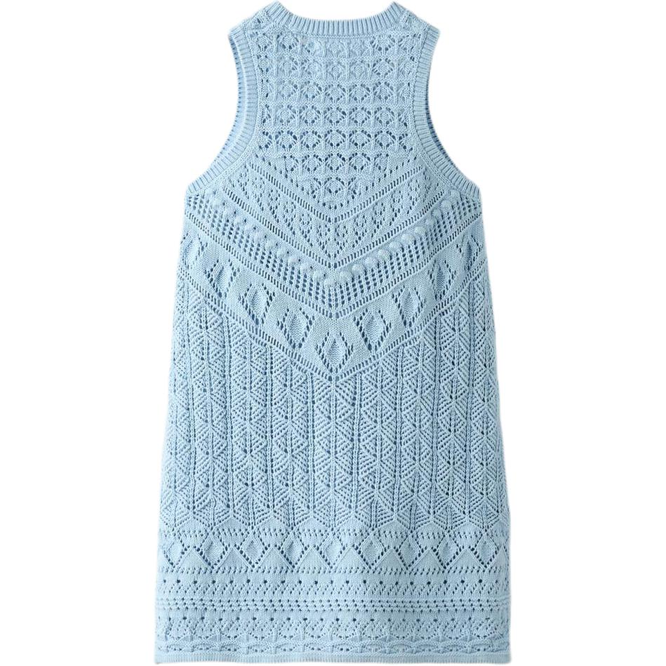 ZARA Knitted children's blue dress sleevless