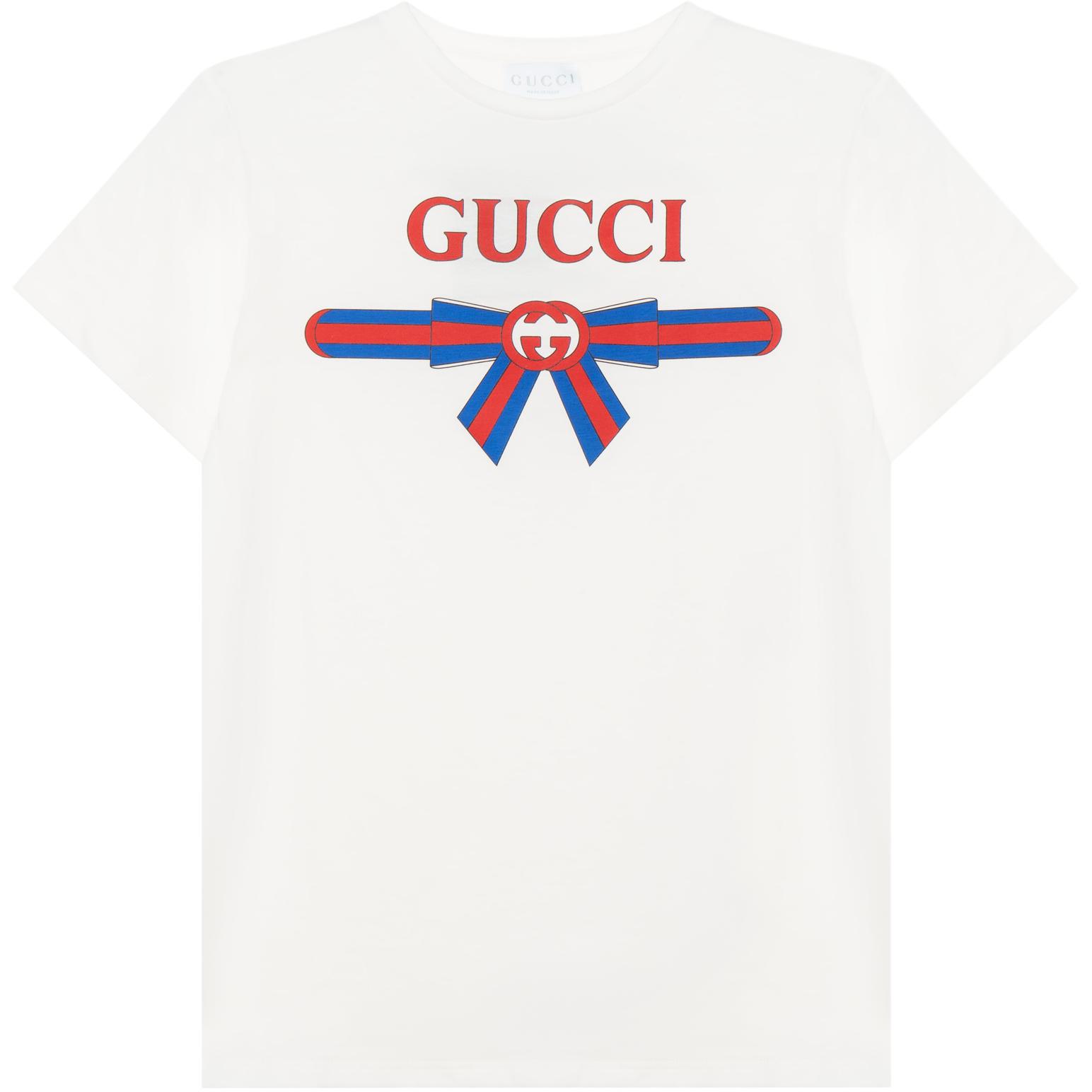 Женская футболка Gucci 610190-XJG0K-9214 (белая)