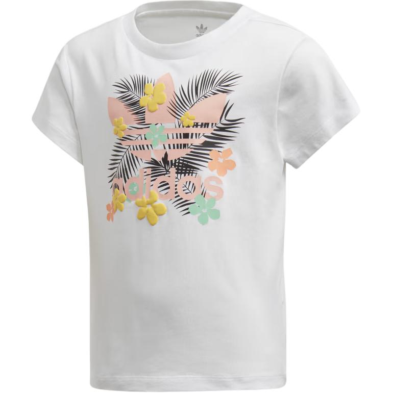 Женская футболка adidas originals хлопковая (белая)