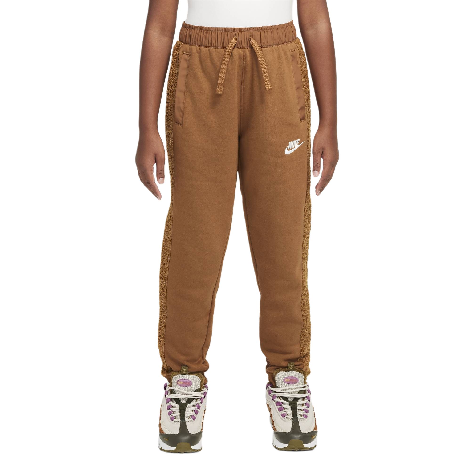 Nike, knitted soft comfortable keep warm trousers, for teenagers