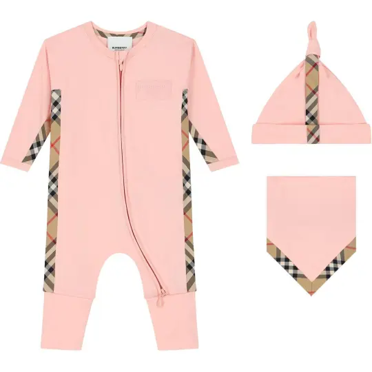 Burberry Jumpsuit & Crawlers Pink Infant And Toddler