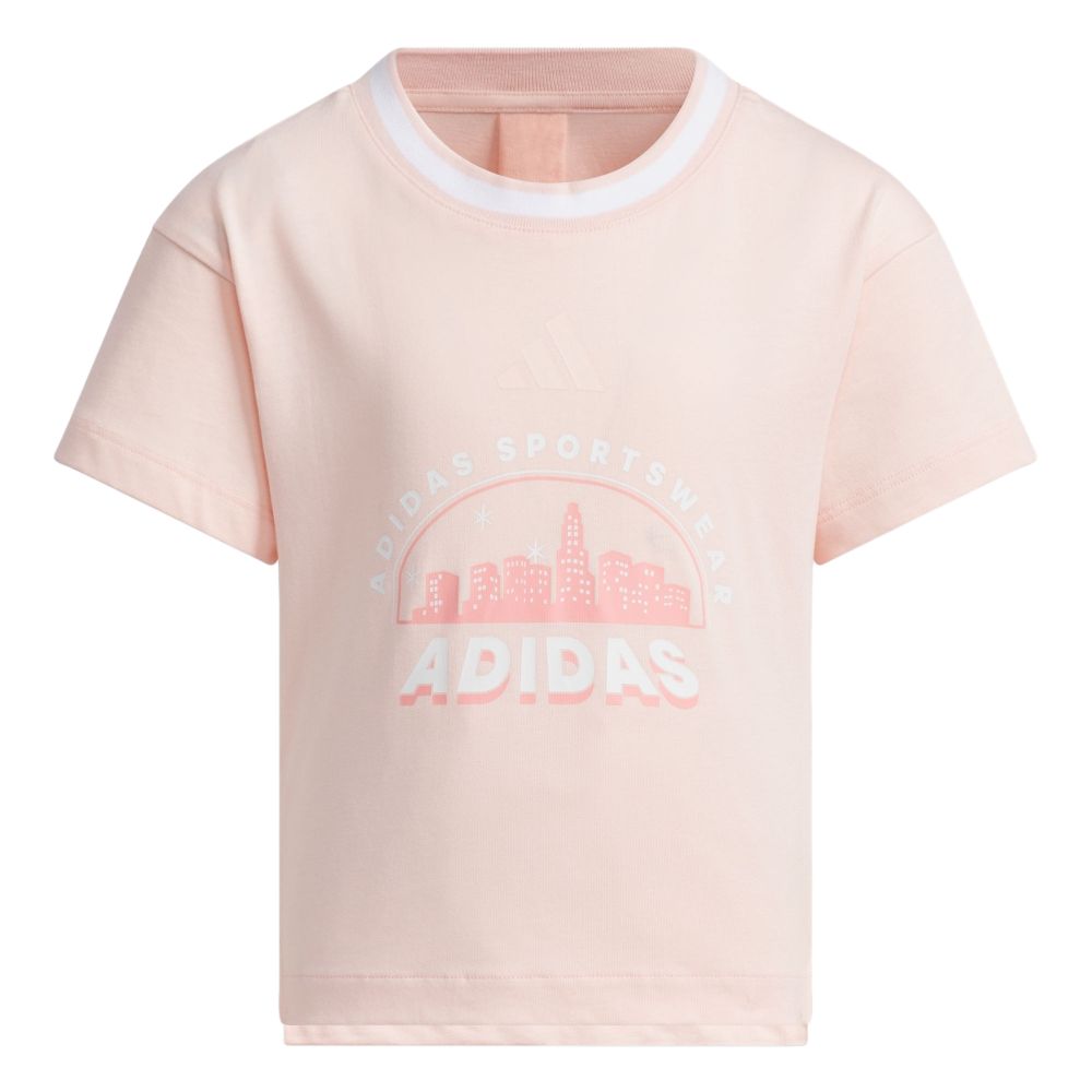 Женская футболка adidas sportswear (розовая)
