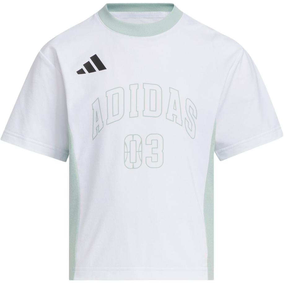Женская футболка adidas adidas ClimacoolT (бело-зеленая)