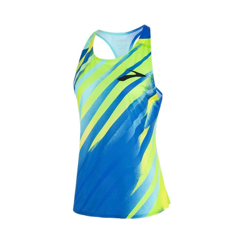 Brooks Sport Vests Women's Green Royal Blue