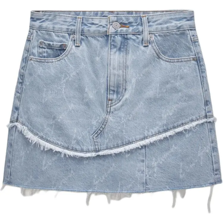 Levi's Denim Short Skirts Women's Light Blue