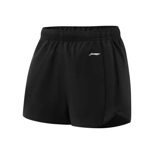 Li Ning Sports Shorts Women's Black/Crow Gray Purple