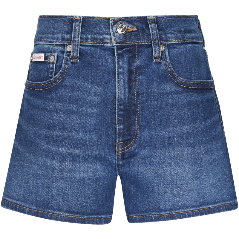 Женские шорты CALVIN KLEIN SS25 Jeans (синие)