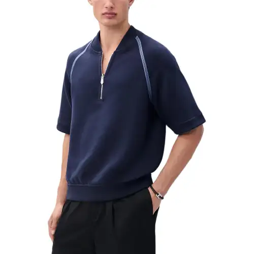 HERMES SS25 T Shirt Men's Marine Blue
