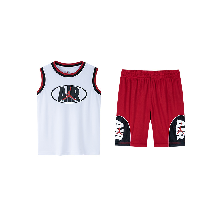 Мужской спортивный костюм Jordan Jordan (черно-красный)