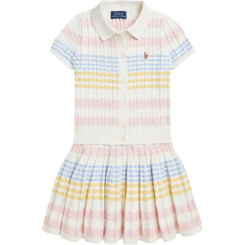 Ralph lauren, children's short multicoloured set, children's clothing, with short sleeve