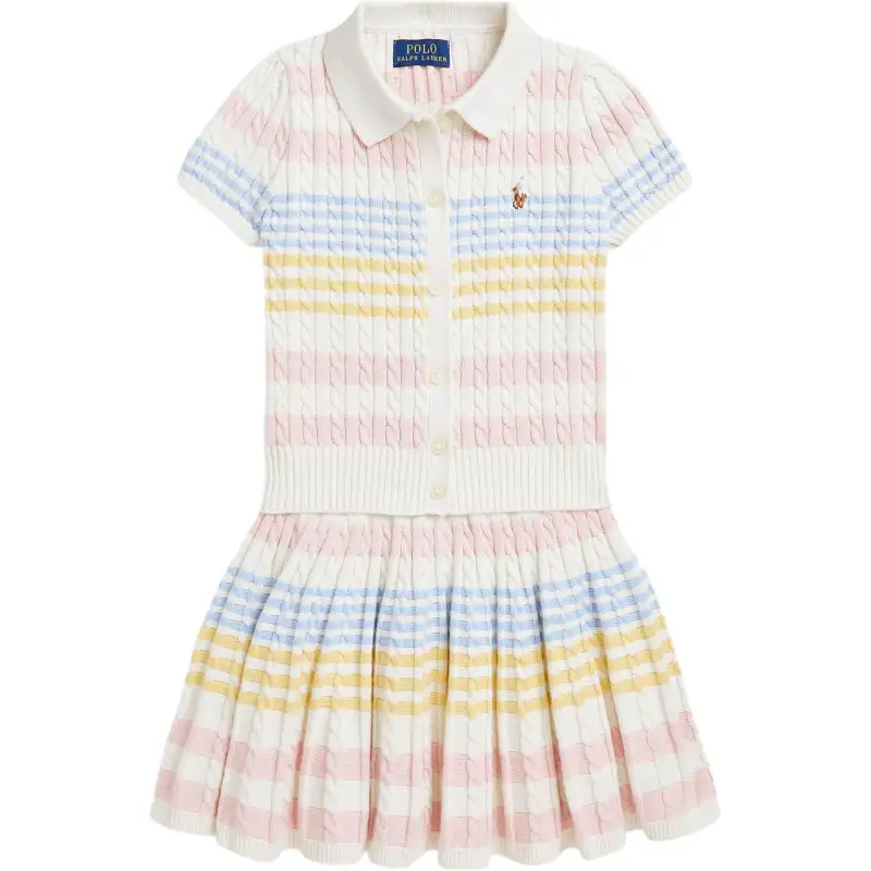 Ralph lauren, children's short multicoloured set, children's clothing, with short sleeve