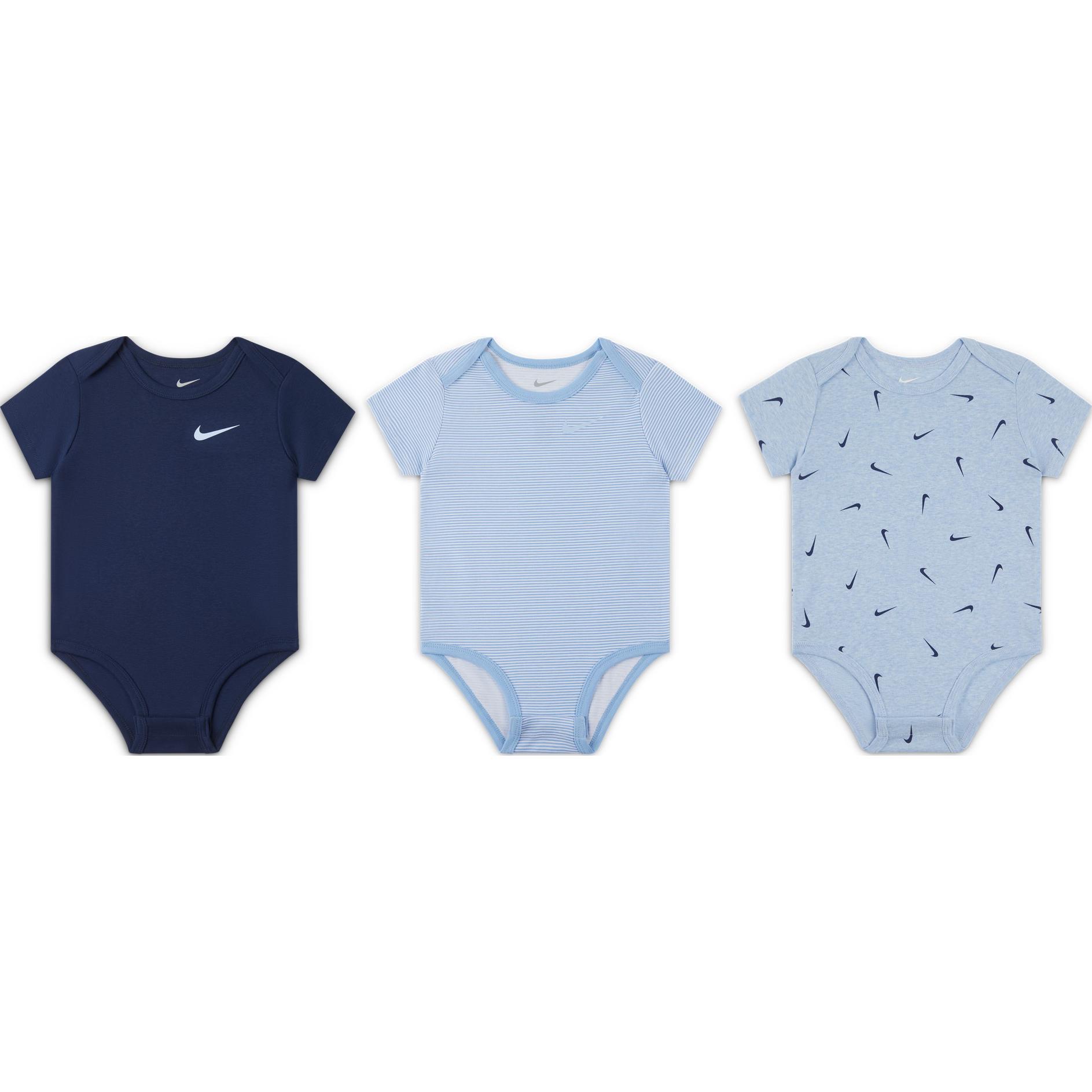Детский боди Nike 3-Pack (синий)