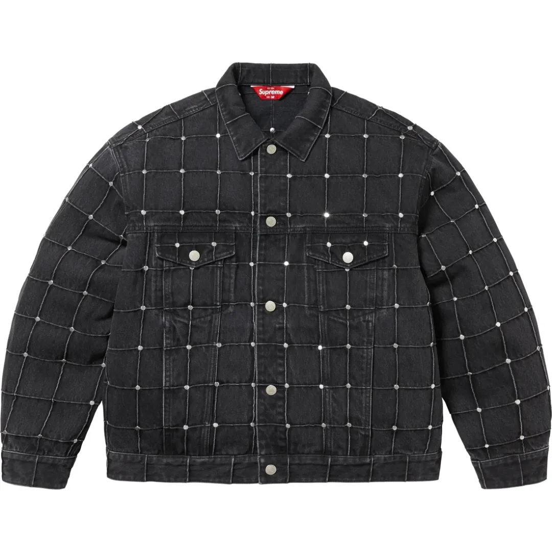 Supreme Studded Seam Denim Trucker Jacket
