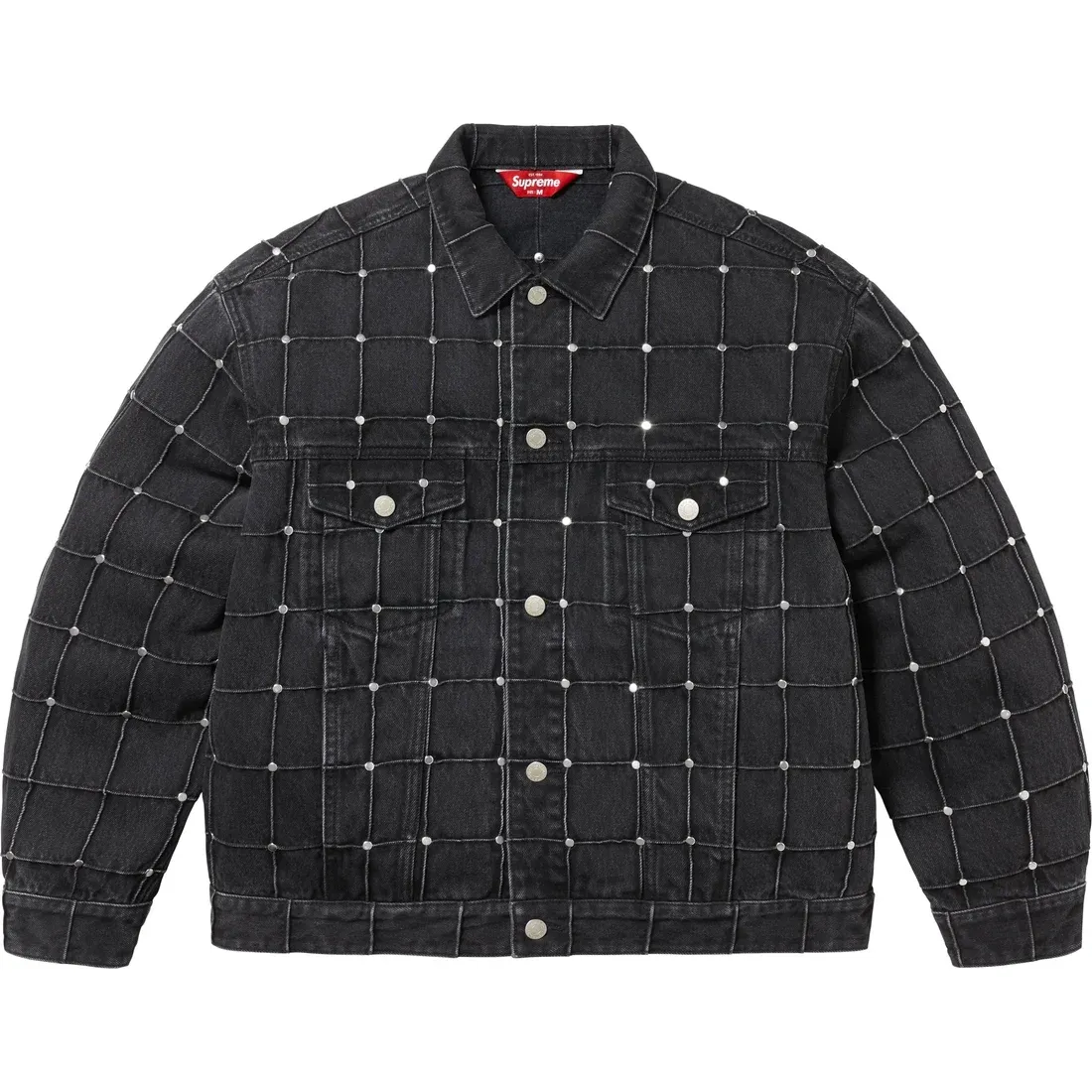 Supreme Studded Seam Denim Trucker Jacket