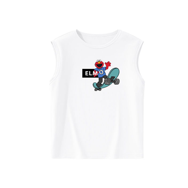 Футболка SESAME STREET Tlogo (белая)