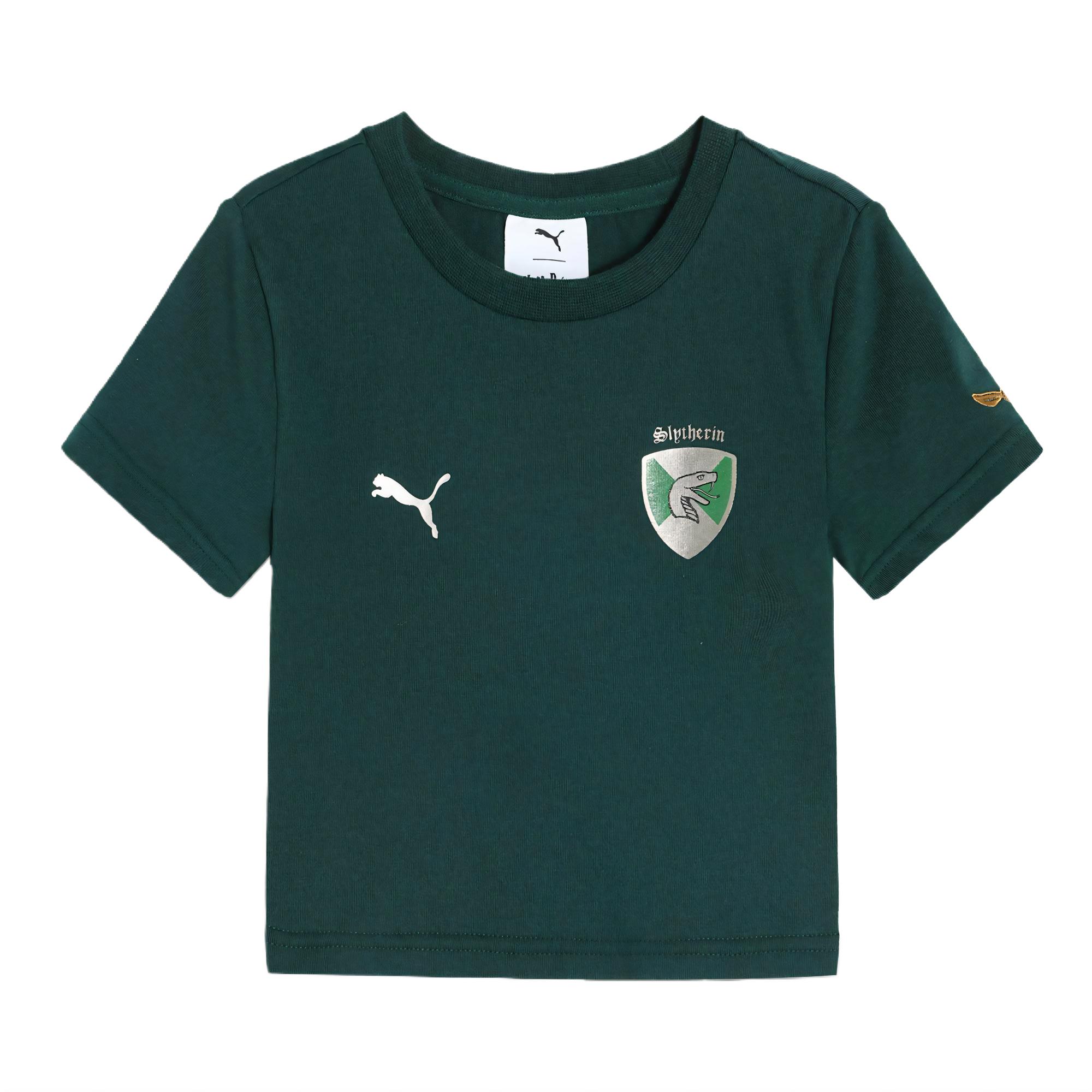 Женская футболка PUMA x HARRY POTTER (темно-зеленая)