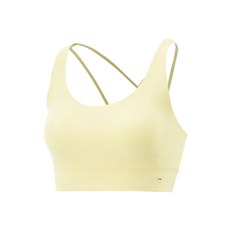 Li Ning Fitness Series Sports Underwear Women's Tender Light Yellow