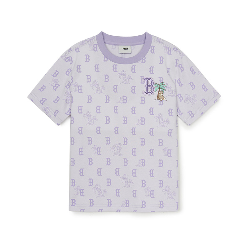 Футболка MLB KIDST SS25 (светло-фиолетовая)