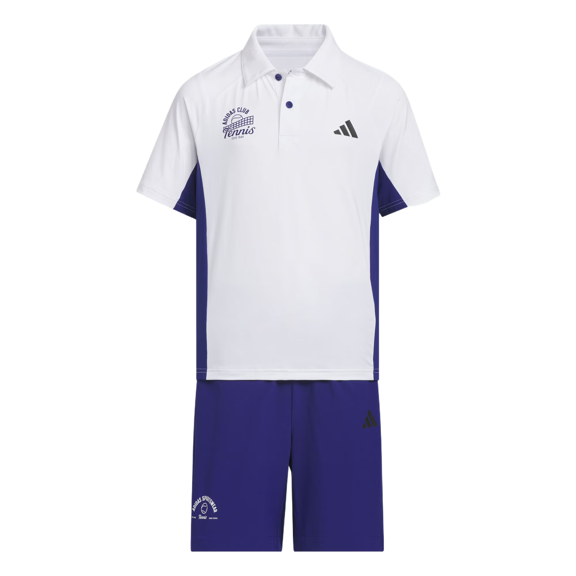 Мужской спортивный костюм adidas Sportswear (бело-синий)