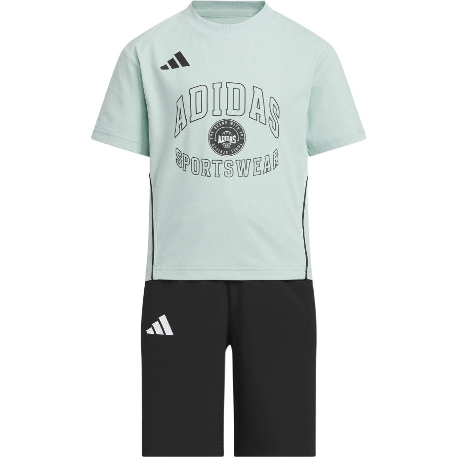 Детский спортивный костюм adidas adidas climacoolsportswear / (салатово-черный)