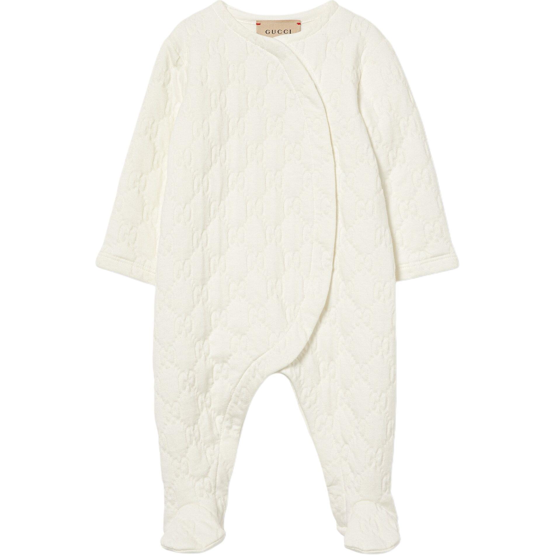 Детский комбинезон Gucci GG Cotton (белый)