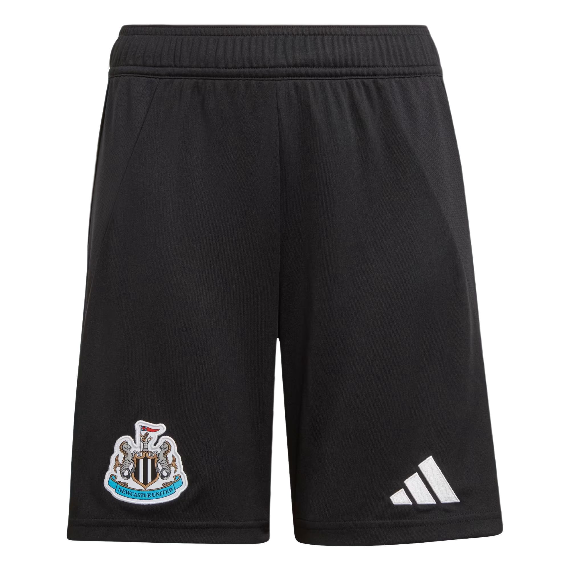 Adidas, football black shorts, with your logo imprint, for teenagers