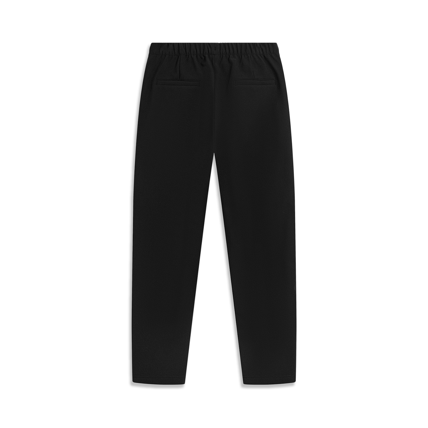 Li Ning Sports Life Collection Straight Fit Fleece Lined Thermal Solid Color Sports Pants Women’s Black