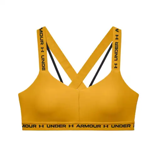 Under Armour CrossbackHeatGear Sports Underwear Women's Orange Yellow
